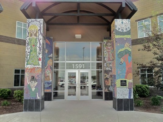 North Davis Preparatory Academy – Pillar Mosaics