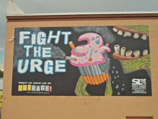 OUTRAGE! Anti-Tobacco Youth Group – Billboard Mural